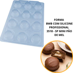 1~4 FORMA BWB COM SILICONE PROFISSIONAL 3518 - SP MINI PÃO DE MEL (CHOCO)