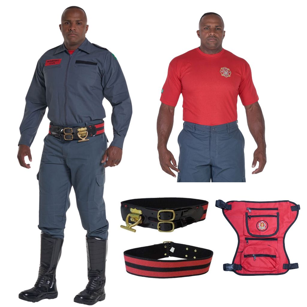 Kit Farda Profissional RipStop + Camiseta E Bolsão De Perna Kit Farda Profissional RipStop + Camiseta E Bolsão De Perna