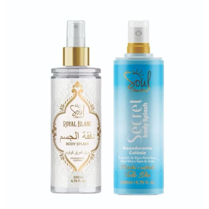 2 Body Splash  blue-royal blanc Desodorante Colônia 200ml da Soul Cosméticos em Oferta na Shopee