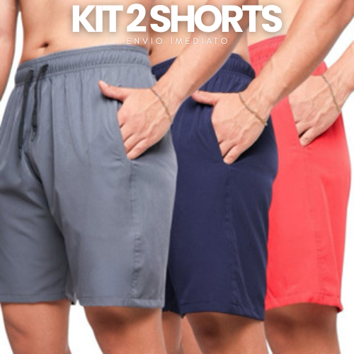 kit 2 short homem tactel elastano academia  bermuda homem dri fit bermuda masculina adulto
