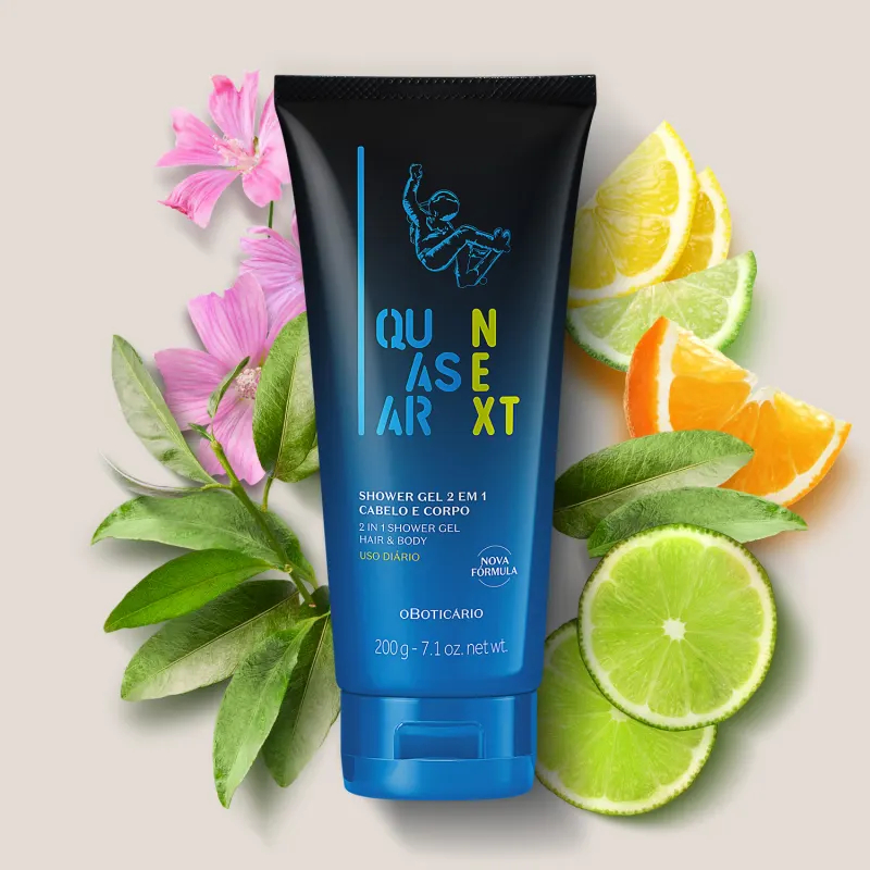 Shower Gel Infantil 2 em 1 Cabelo e Corpo Quasar Next 200g - O Boticário