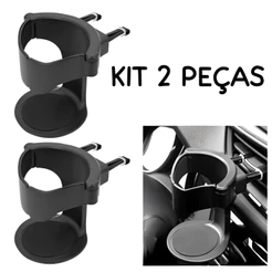 Kit 2 Peças Suporte Para Copo Bebidas Universal Automotivo Carro Ajustável Preto
