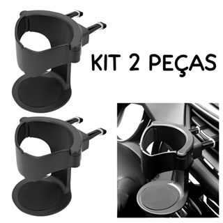 Kit 2 Peças Suporte Para Copo Bebidas Universal Automotivo Carro Ajustável Preto em Oferta na Shopee