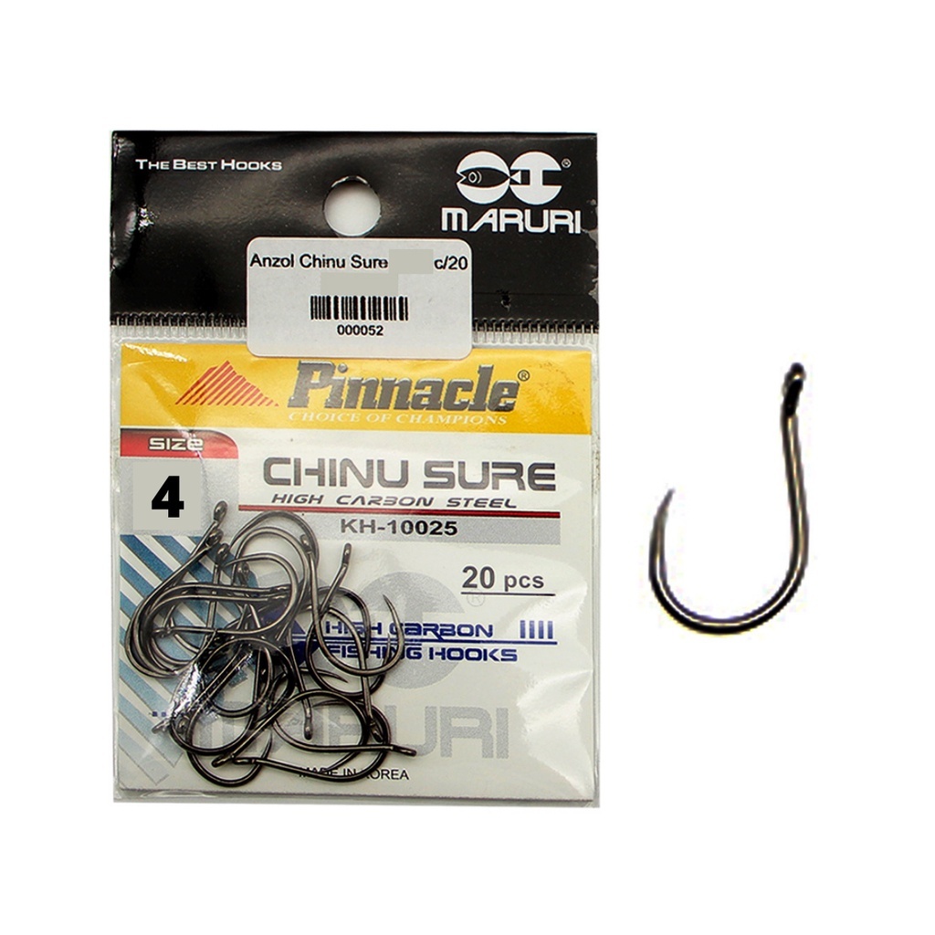 anzol chinu sure sem fisga 20 peças