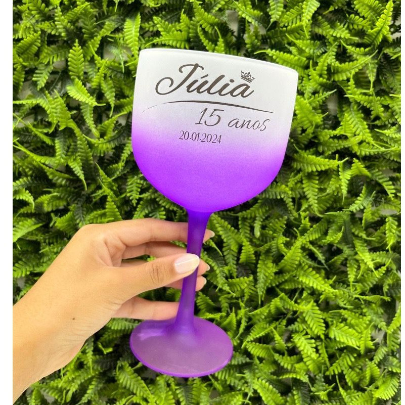 Kit 30 Taças de GIN degradê 580ml para Festas, Eventos, Drinks, Aniversários - Personalizadas em Oferta na Shopee