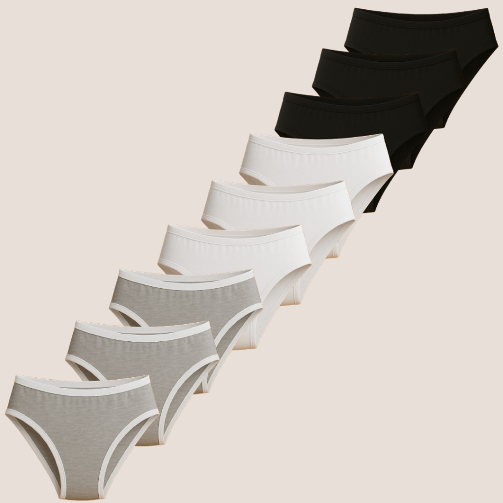 Kit 9 Calcinhas Cotton Conforto Feminina  Plus Size Tecido Macio Dia a Dia em Oferta na Shopee