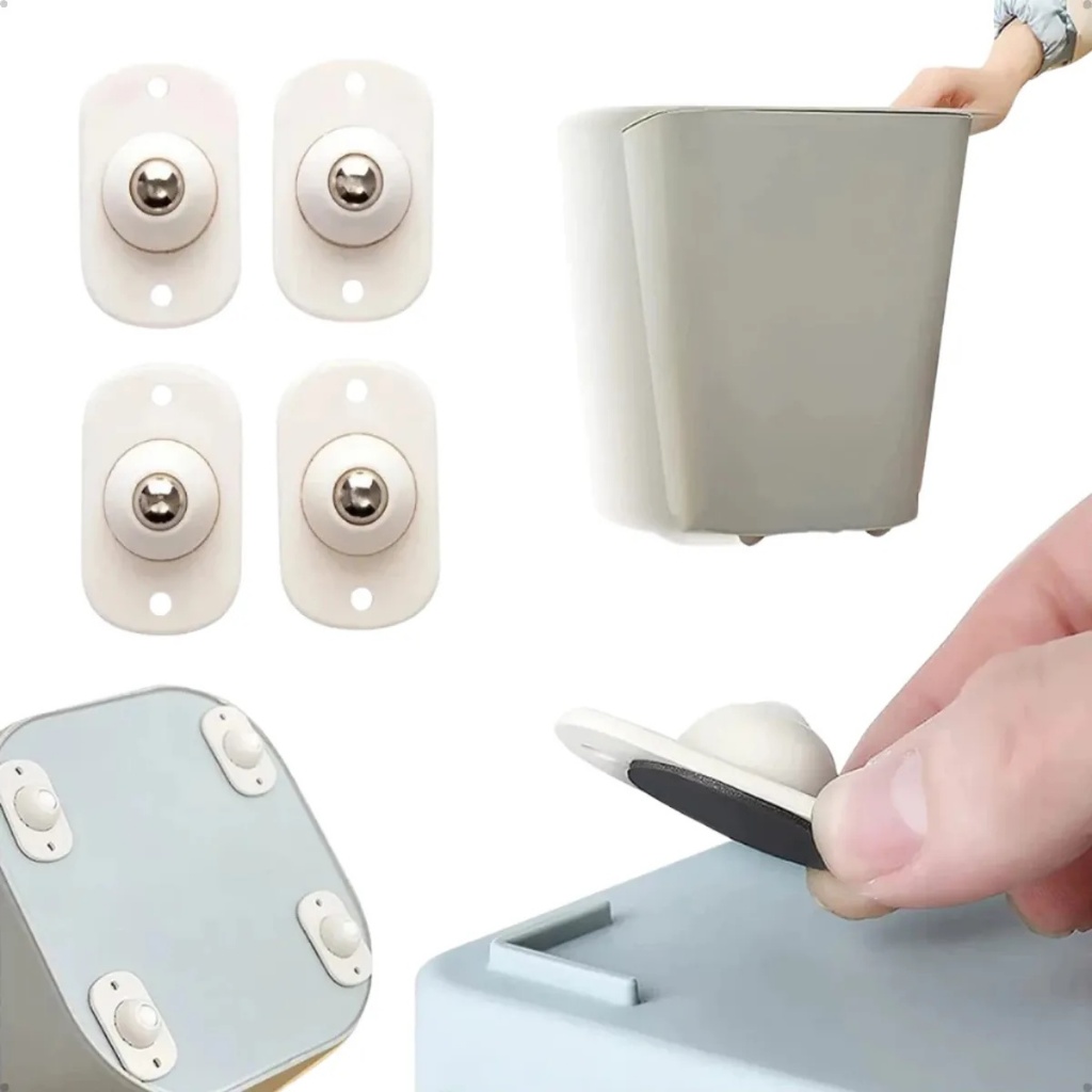 Kit Rodinhas Rodas Adesivas Rodizio 360° Graus Esfera para Moveis Caixa Multiuso Kehome em Oferta na Shopee