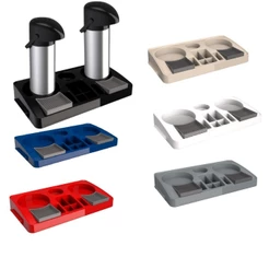 Kit 2 Garrafa Térmica Verona 1 L Inox + 1 Bandeja Organizadora Servire 2 Unitermi