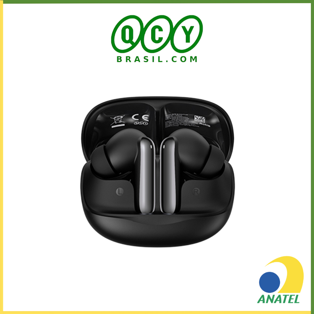 Fone de Ouvido QCY N50 ANC Melobuds Sem Fio , Bluetooth 5.4,  Modo Transparência, 28 Horas de Reprodução Contínua, IPX4 em Oferta na Shopee