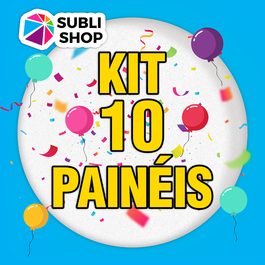 Kit Painéis 10 Redondo 50x50 cm Tecido Sublimado Escolha seu Tema em Oferta na Shopee