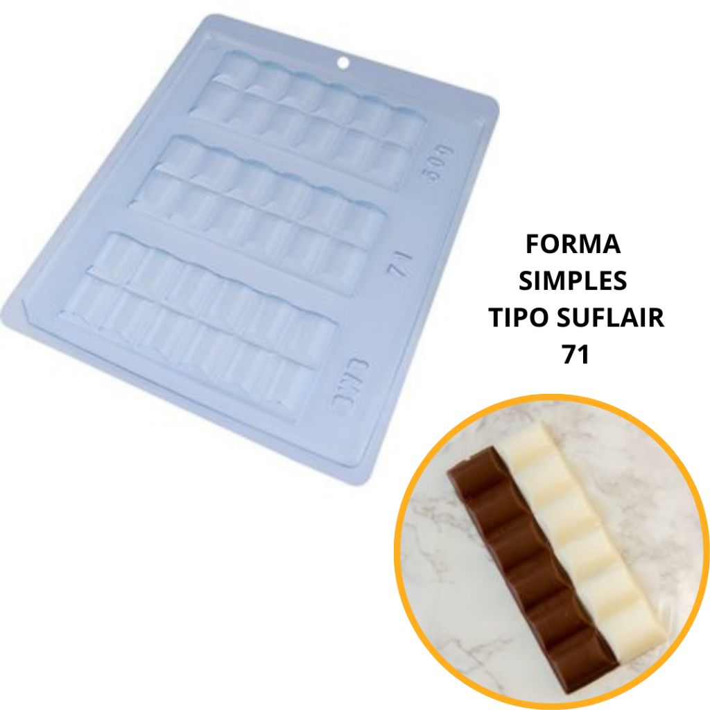 1~10 FORMA SIMPLES TIPO SUFLAIR 71 (D8) EM ACETATO BWB PARA BOMBOM E DOCES em Oferta na Shopee
