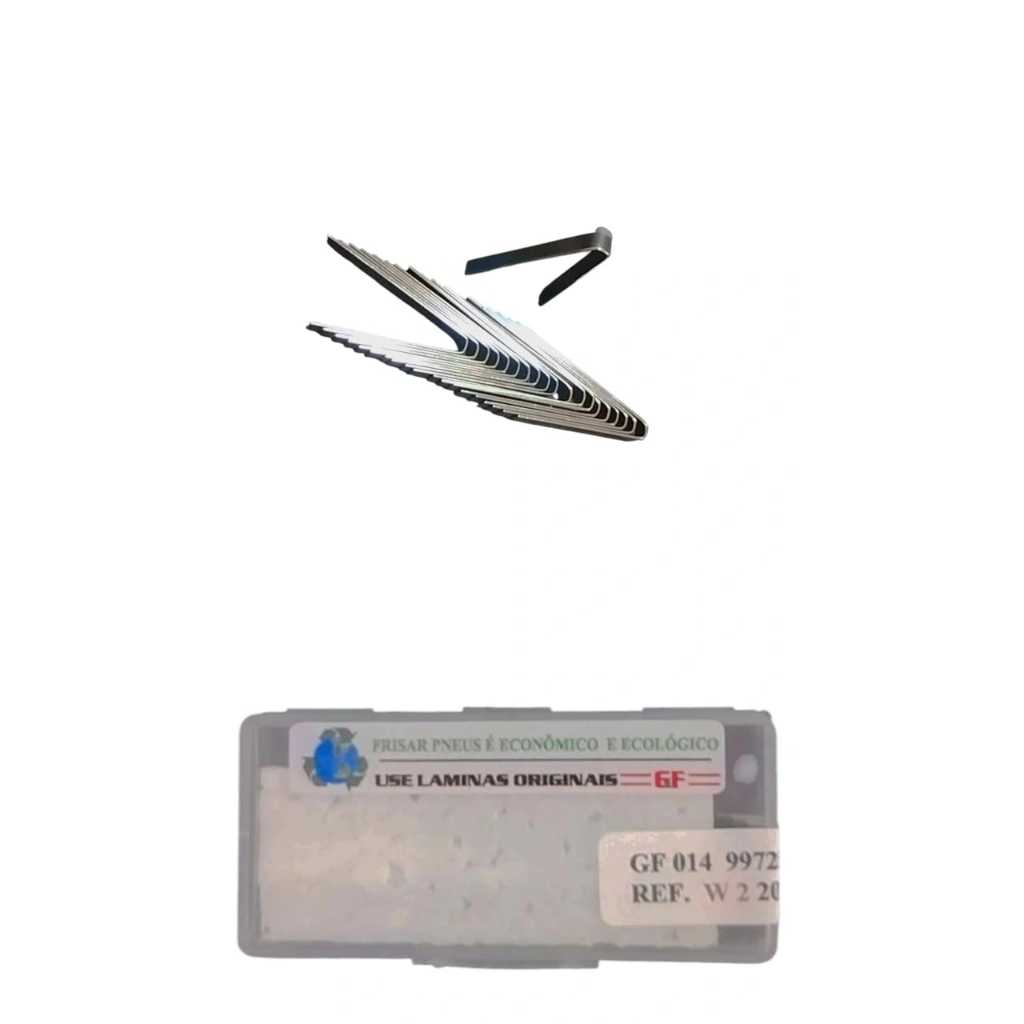 LAMINA FACA MAQUINA DE FRISAR PNEUS 2MM CX 20 UND