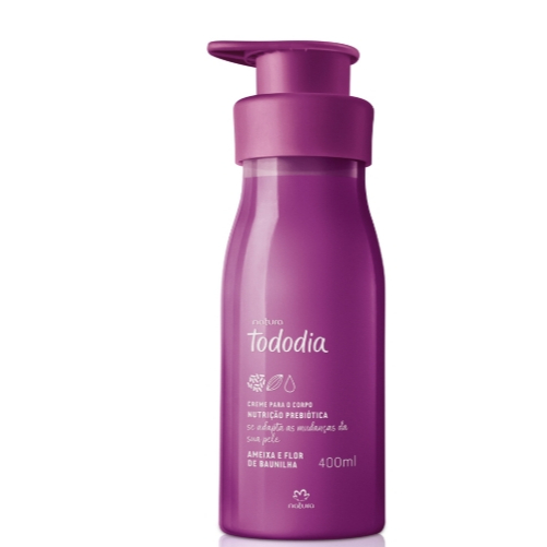 Creme Desodorante Nutritivo para o Corpo Tododia 400ml disponivel nas fragrâncias cereja e avelã - ameixa - cereja negra