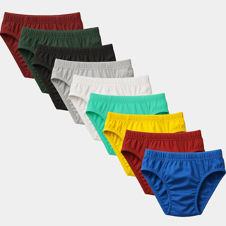 Kit 12 Cueca Infantil Slip Tradicional Microfibra Juvenil do P ao XGG Elástico Dobrado em Oferta na Shopee