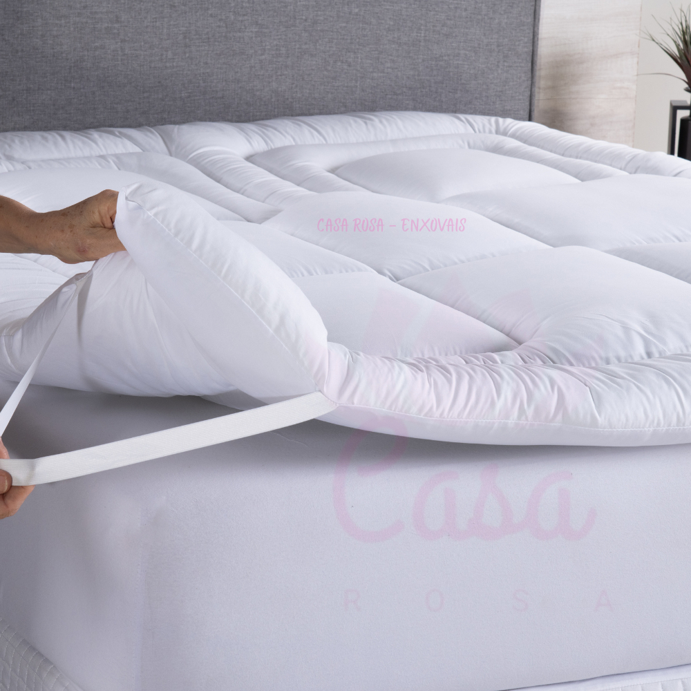 Pillow Top Casal padrão Protetor de Colchão 400 Fios - com elástico