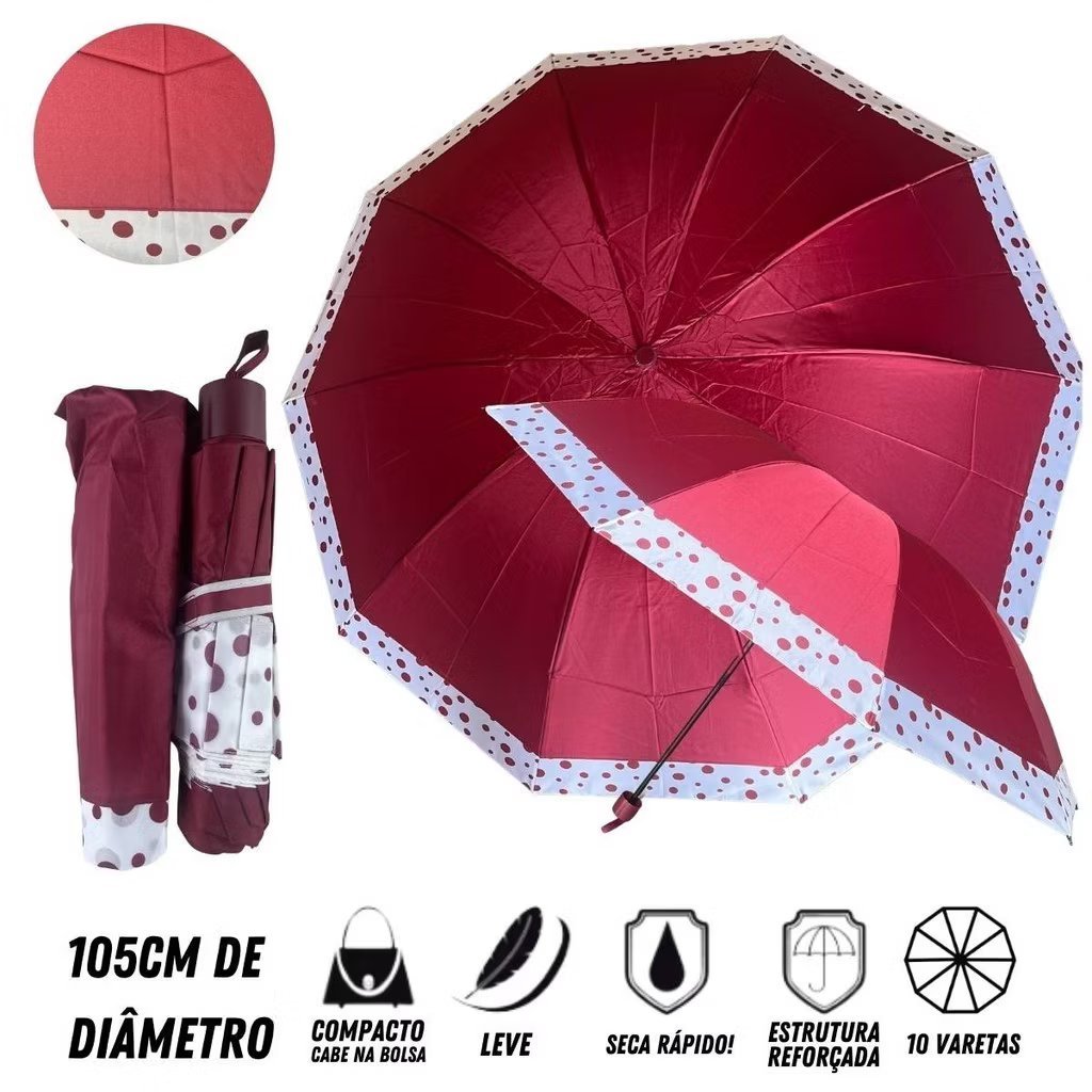 Sombrinha Grande Reforçado Original Cores Diversas