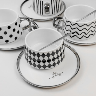 Kit de Xícara Café Chá + Pires e Colher 230ml em Oferta na Shopee