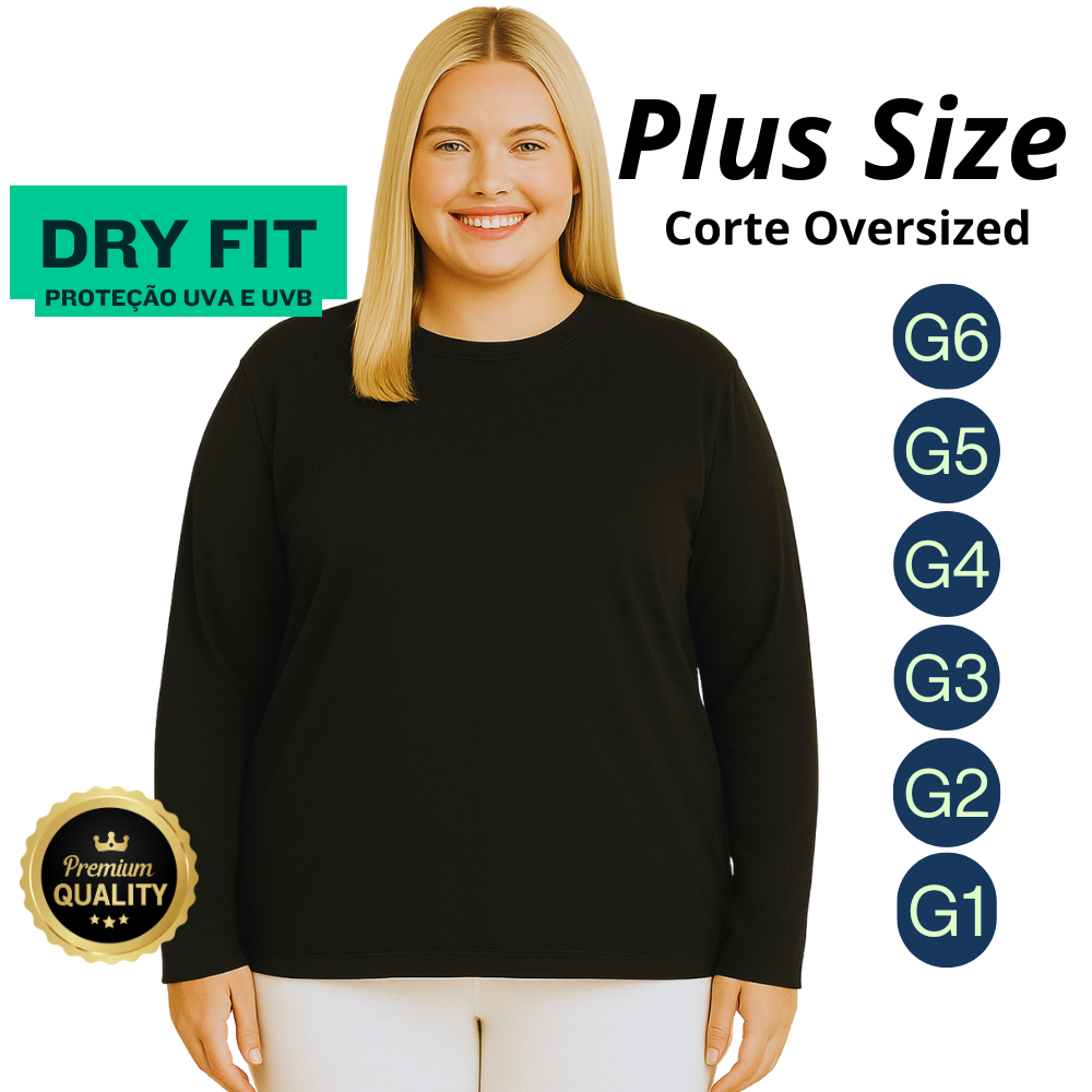 Camiseta PROMOÇÃO Plus Size Térmica G6 G5 G4 G3 G2 G1 Feminina Academia Caminhada SegundaPele DryFit em Oferta na Shopee