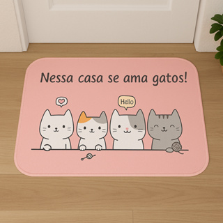 Tapete Porta Decorativo Estampas Engraçadas Visual Moderno Recepção Ambiente Acolhedor Aconchegante em Oferta na Shopee