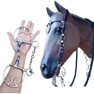 Freio Bridão Espanhol Inox com Salivador – Ideal para Adestramento e Montaria em Oferta na Shopee
