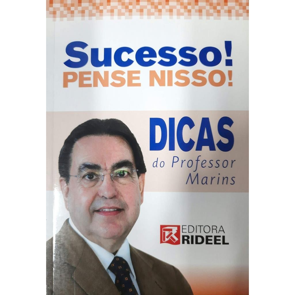 Livro - Sucesso! Pense Nisso! Dicas do Professor Marins- Liv