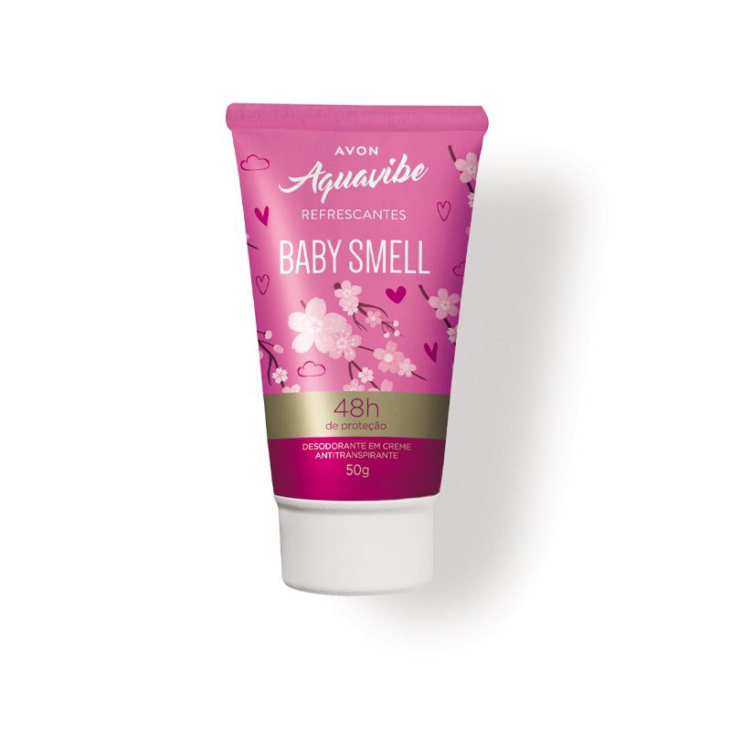 KIT 2 DESODORANTE, UM EM CREME ANTITRANSPIRANTE BABY SMELL E DESODORANTE FAR WAY
