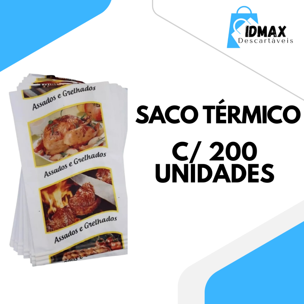 Saco Térmico para Frango E Assados com 200 UNIDADES em Oferta na Shopee
