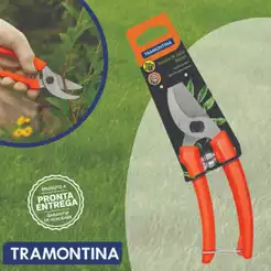 Tesoura Poda De Lâmina Metálica E Cabo Plástico Tramontina