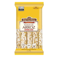 Flocos de Arroz Caramelizado 10UN 100g DaColônia