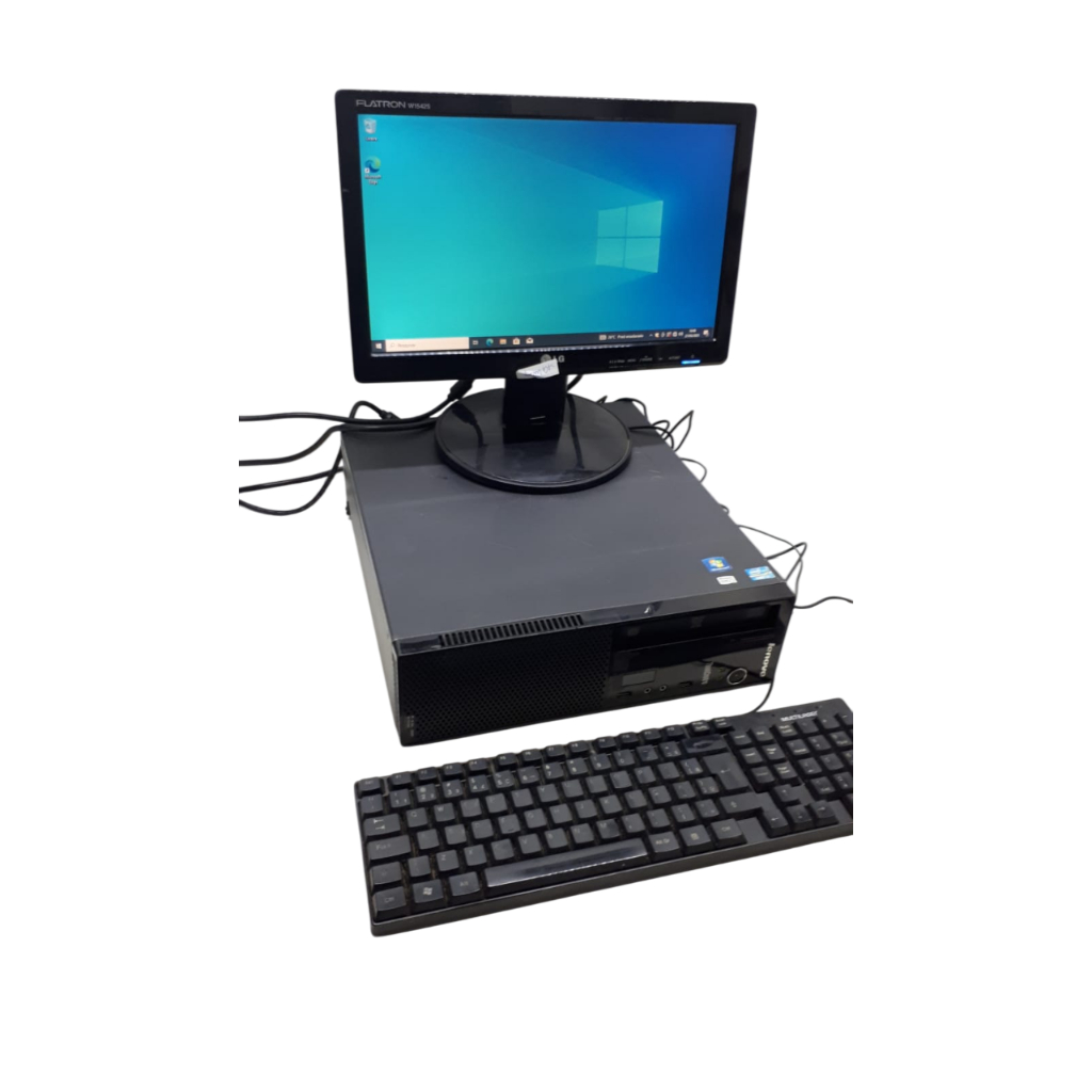 Compuatdor Lenovo M92P CORE I5-3ª 4GB DDR3 HD 500GB Com Monitor LG 19" Sem Wi-fi