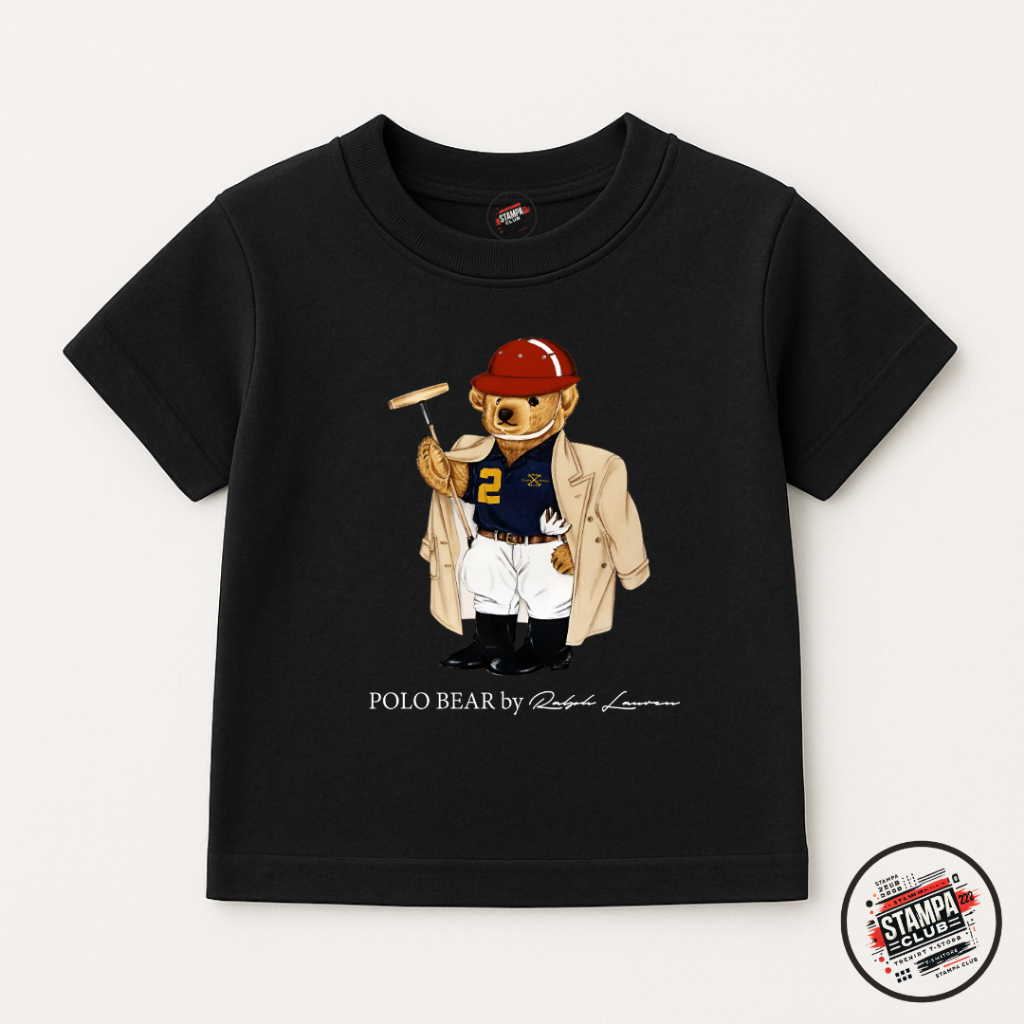 Camiseta Premium Infantil Juvenil Bear Urso Estilosa 100% Algodão