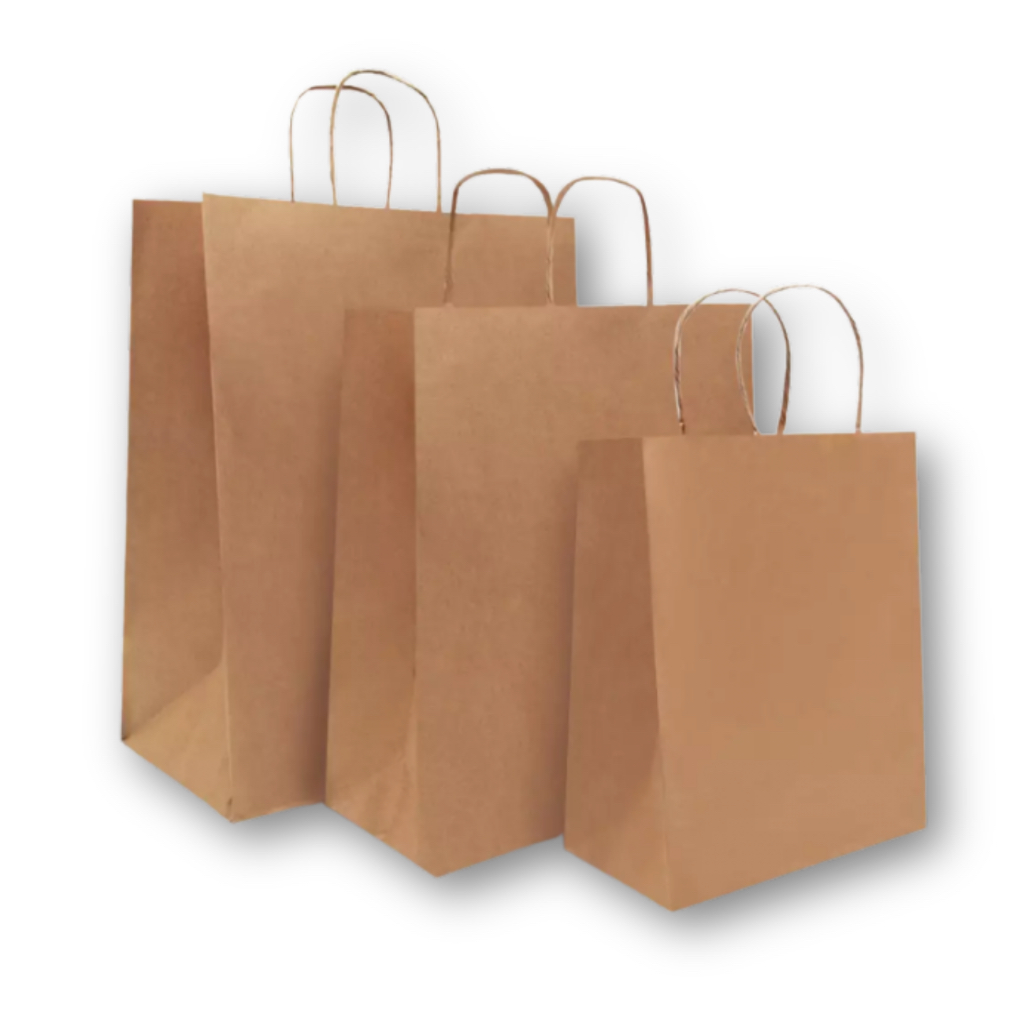 Sacola De Papel Kraft Natural Lisa C/ 50 Unidades em Oferta na Shopee