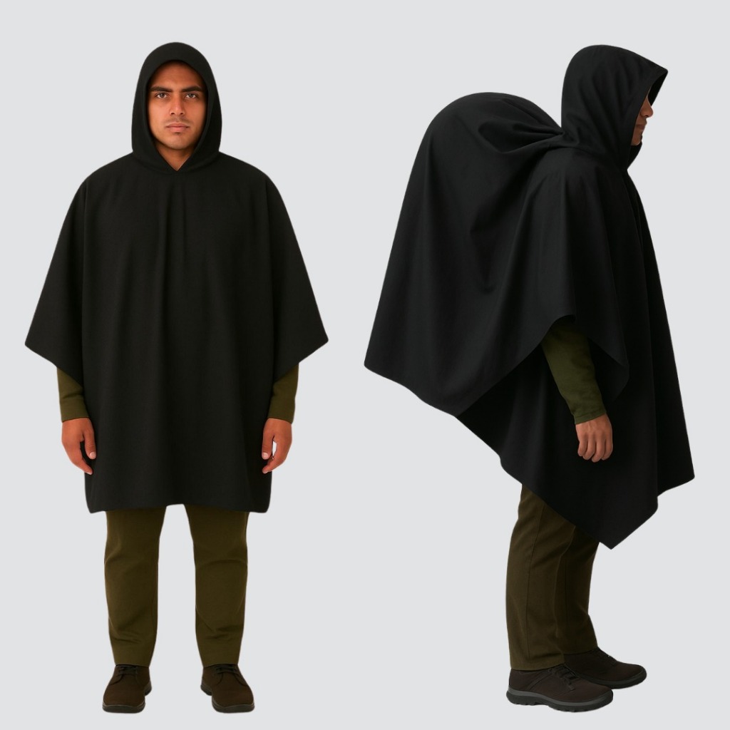 Capa de chuva Multifuncional para acampamento, sobrevivência trekking, emergência -  À prova d'água - várias cores