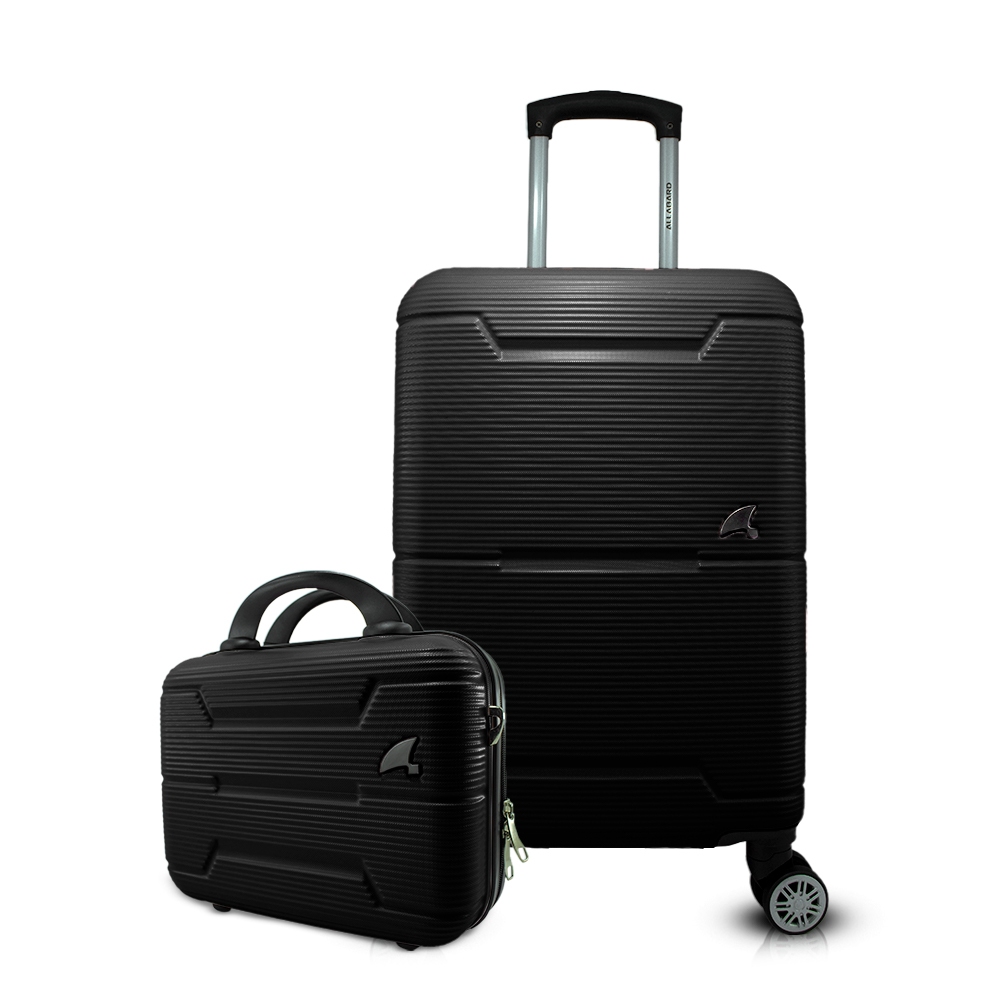 Kit Mala com Frasqueira Mala 10kg Viagem de Bordo Avião Rodinhas 360 ABS Rígido