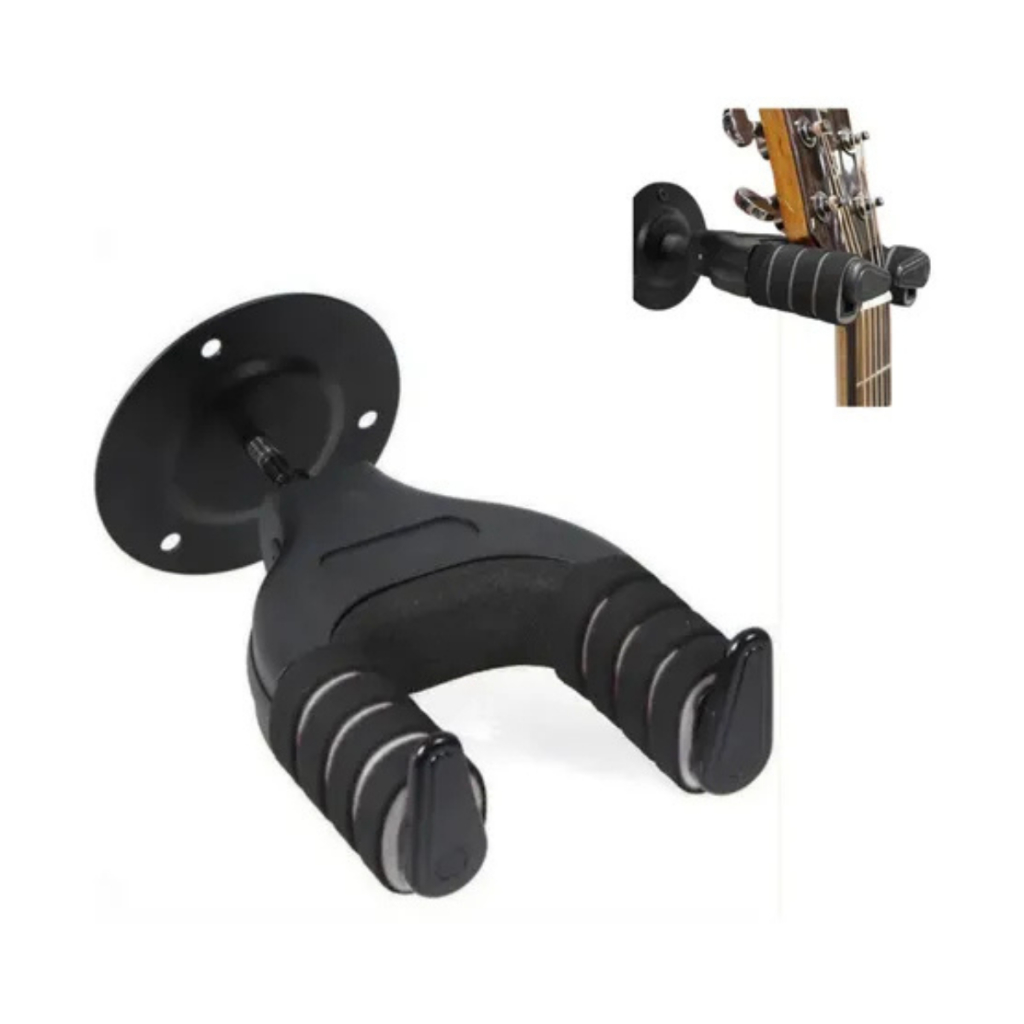 Suporte de parede para Violão Guitarra Contrabaixo Instrumentos de Corda com trava automatica em Oferta na Shopee