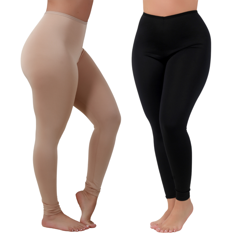 Kit 2 Calça Feminina Anágua Anti Atrito Segunda Pele Usar Por Baixo Proteção Evita Transpa...