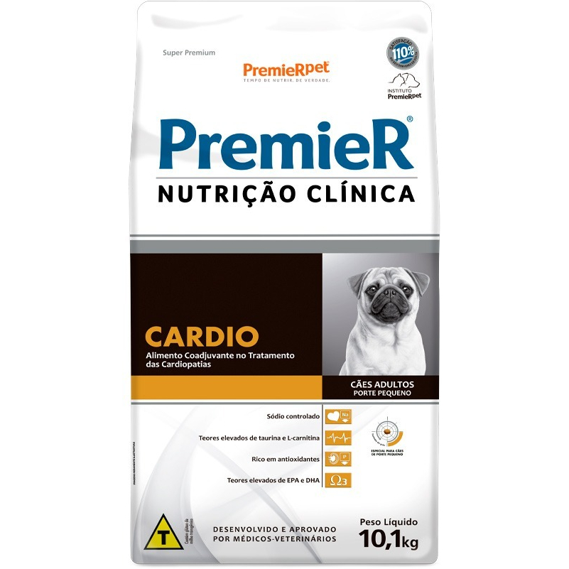 RAÇÃO PREMIER CARDIO CÃES ADULTOS PORTE PEQUENO 10.1KG
