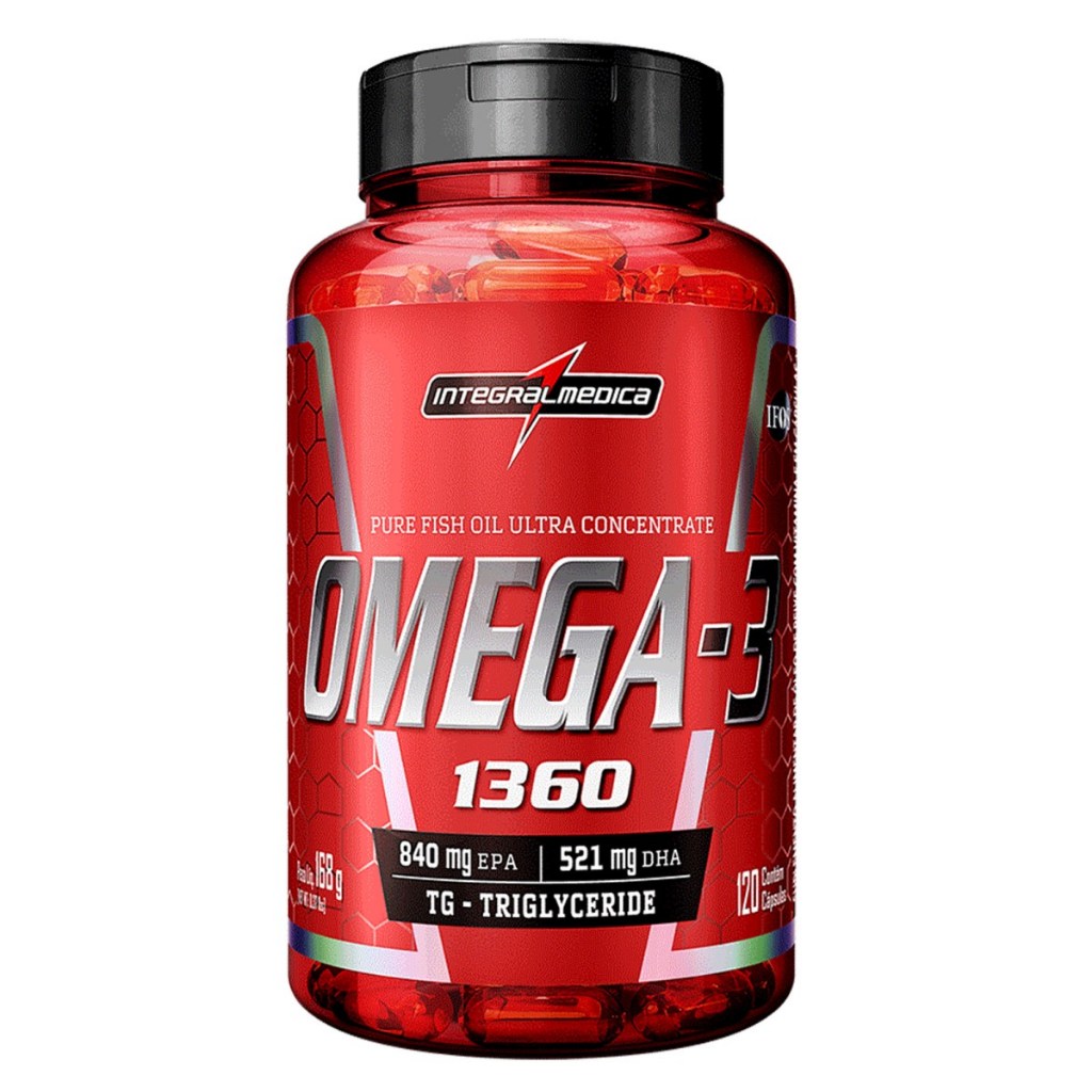 Integralmedica Ômega 3 Ultraconcentrado 1360mg por Dose - Suplemento Alimentar Funcional Biodisponível - 120 Cápsulas em Oferta na Shopee