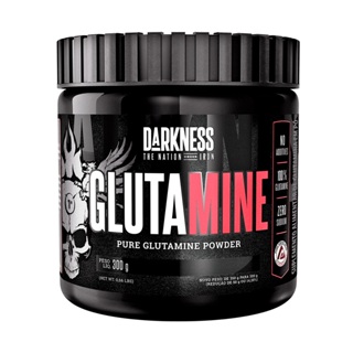 Darkness Glutamine Sabor Neutro Pura Glutamina em Pó Suplemento para Máximo Desempenho e Fortalecimento Muscular - 300g em Oferta na Shopee