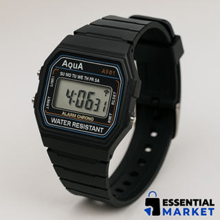 Relógio Digital Masculino Esportivo Aqua AQ-81 + Caixa—Resistente à Água | Retrô, Barato e Funcional em Oferta na Shopee