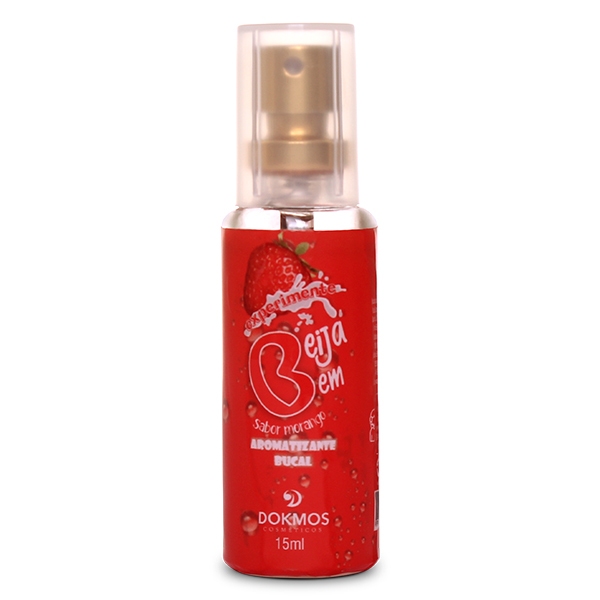 Aromatizante Bucal BEIJA BEM MORANGO 15mL DOKMOS