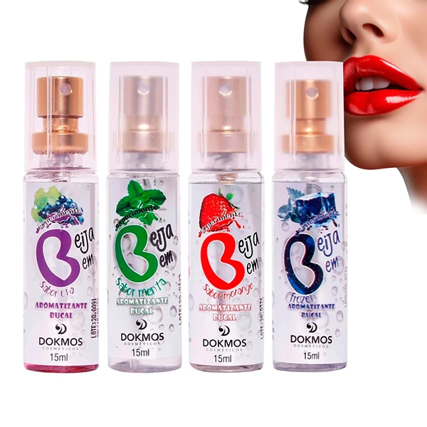 Aromatizante Bucal BEIJA BEM MORANGO 15mL DOKMOS — imagem 2 de 2
