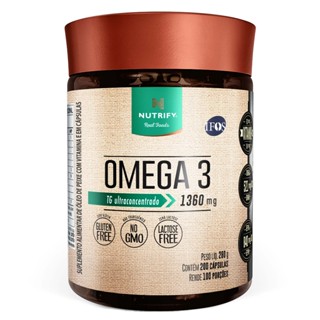 Nutrify - Ômega 3 200 Caps - Qualidade e Alta Potência - Equilíbrio Mental e Cardíaco em Oferta na Shopee