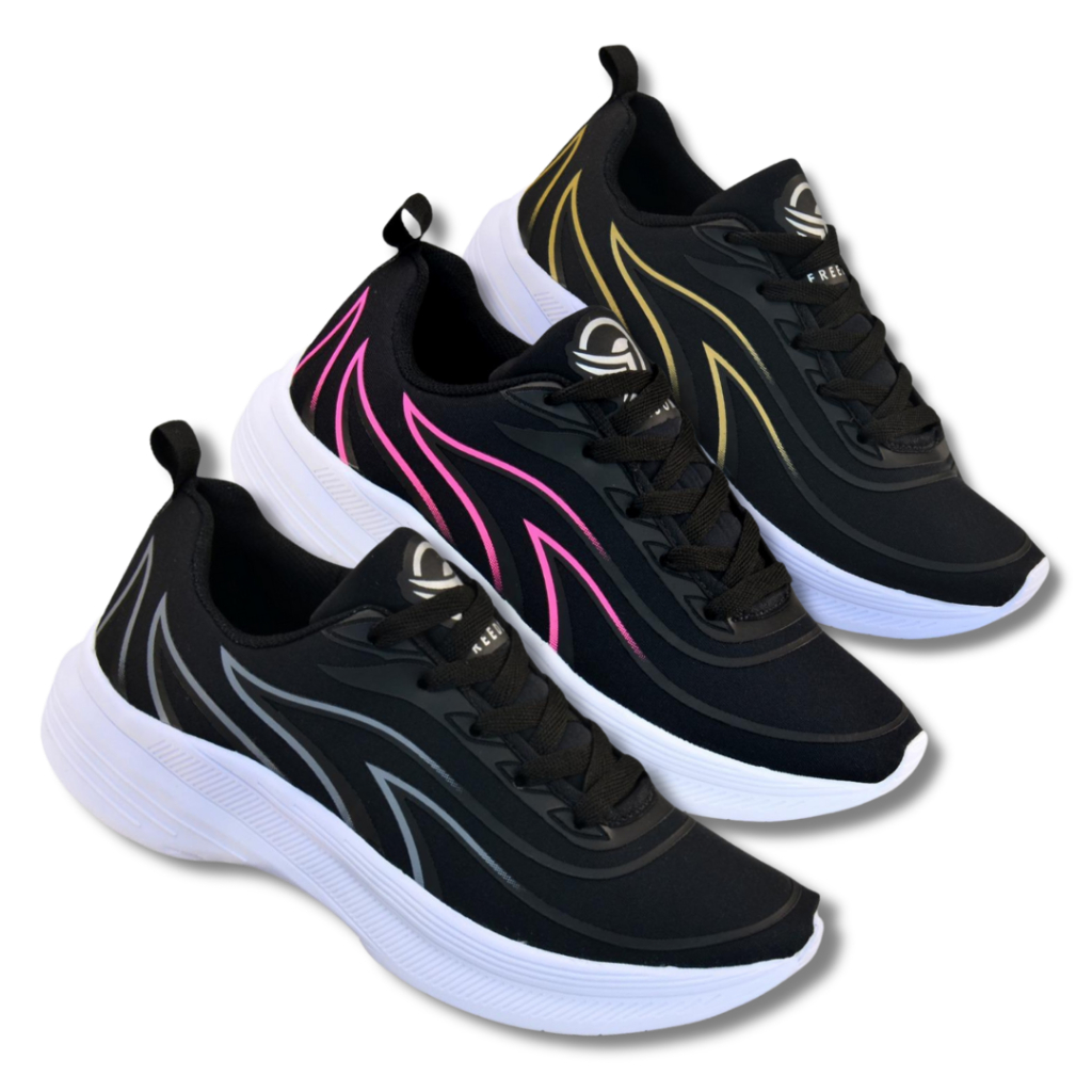 Tênis Feminino Ultra Macio, Leve e Confortável para Academia, Treinos, Caminhadas - Solado Macio - Envio Imediato