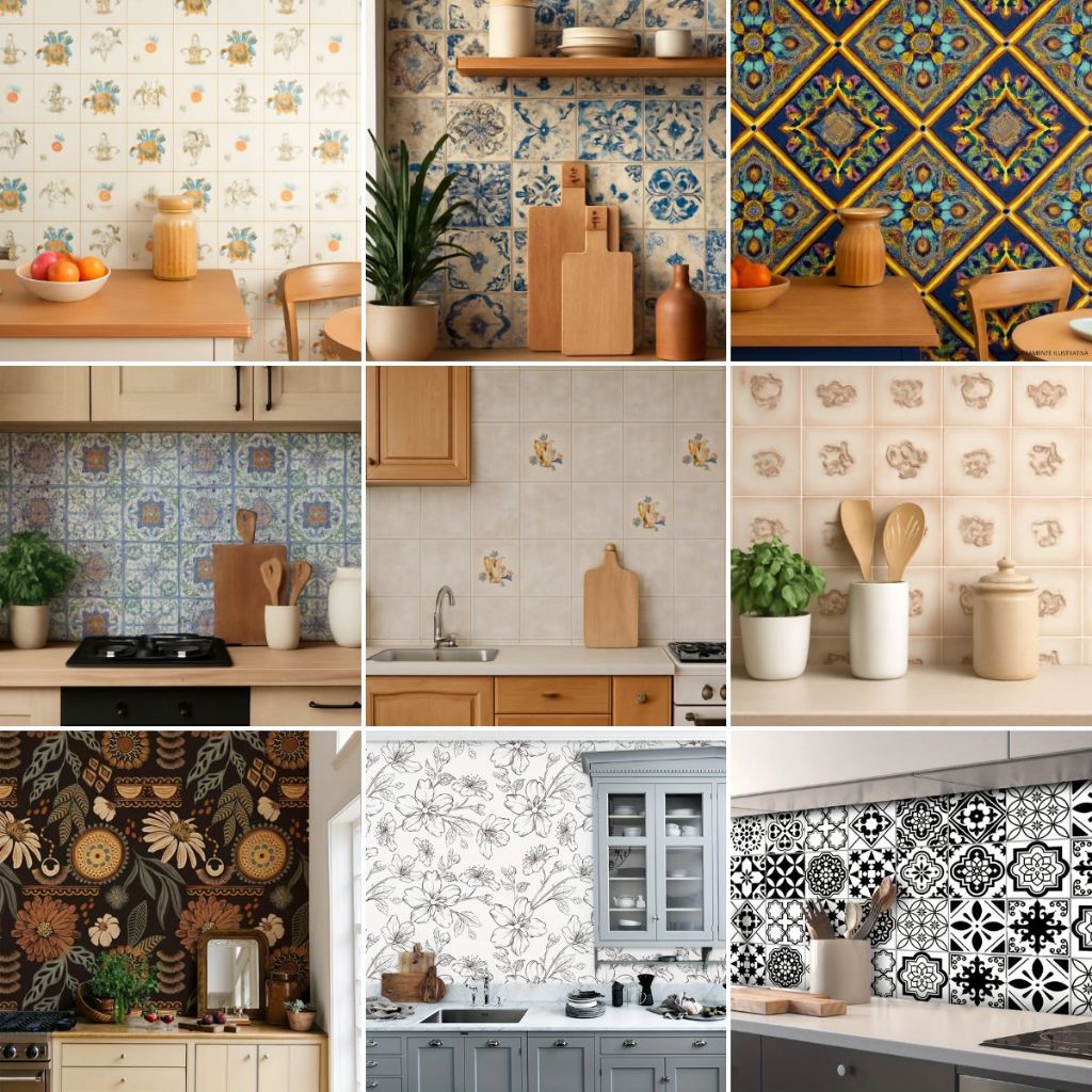 Papel de Parede Adesivo Decoração Cozinha Sala Banheiro Estampas Casa Vintage Rolo 45cm x 10 Metros em Oferta na Shopee