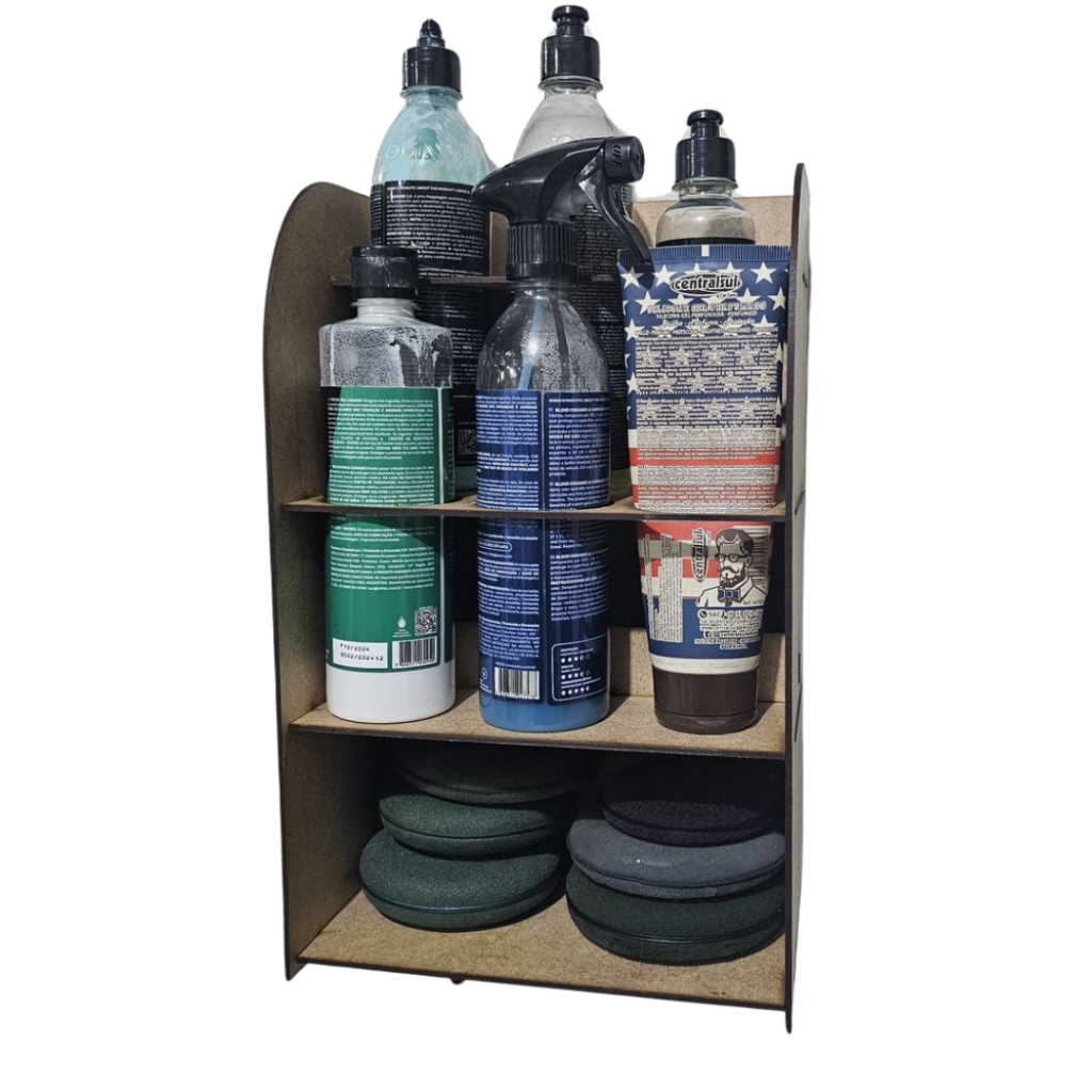 Suporte organizador para produtos de limpeza automotiva detailer, organizador de produtos de limpar carro