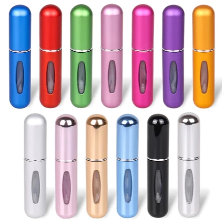 5 peças Frasco De Perfume Recarregável De 5ml-Portátil , Mini E Perfeito Para Viagens