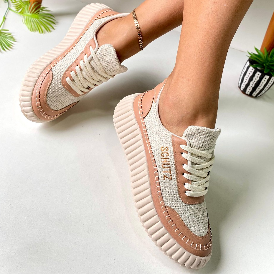 Tênis Casual Feminino Confortável Estiloso Moderno Delicado Lançamento Em Alta