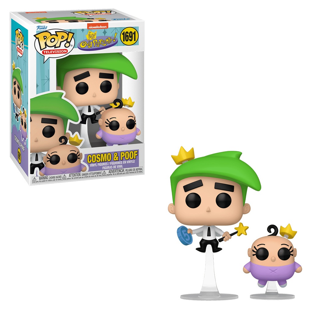 FUNKO POP TELEVISION NICKELODEON: THE FAIRLY ODDPARENTS - COSMO & POOF 1691 NOVO ORIGINAL