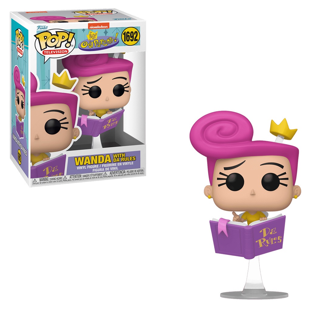 FUNKO POP THE FAIRLY ODDPARENTS WANDA W/DA RULES 1692 NOVO ORIGINAL em Oferta na Shopee